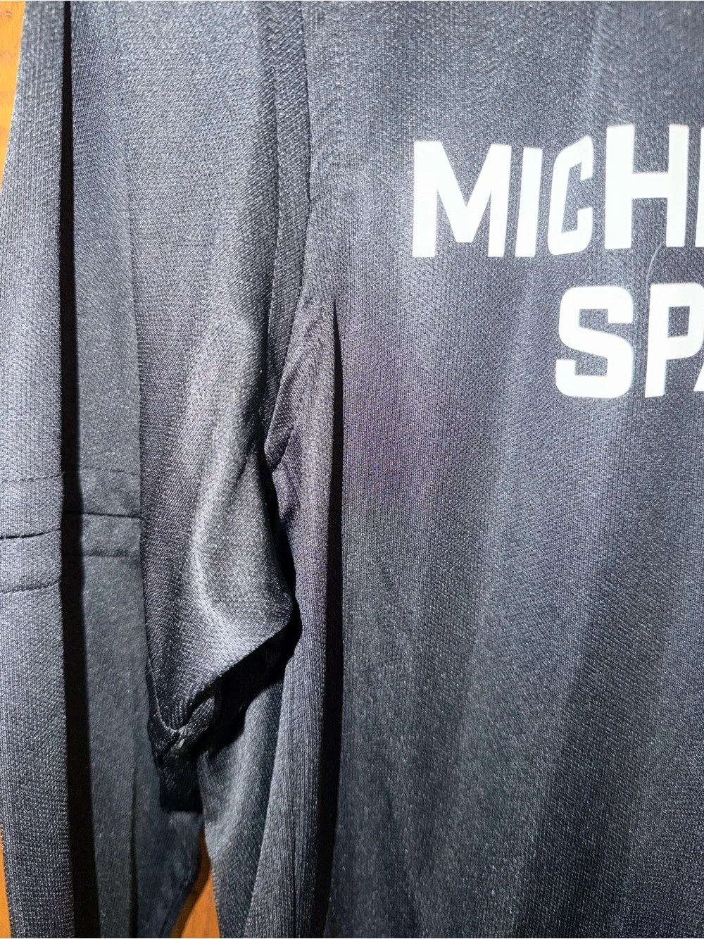 NWOT Michigan State Spartans Nike Sideline Dri-FIT Long Sleeve Hoodie T-Shirt M